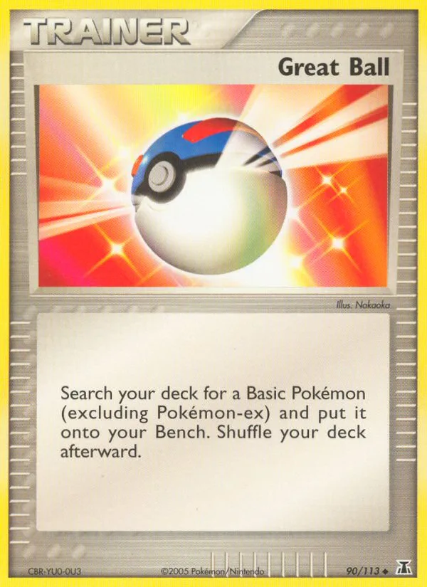 Great Ball #90 EX Delta Species Pokemon card