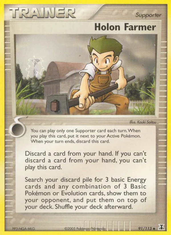Holon Farmer #91 EX Delta Species Pokemon card