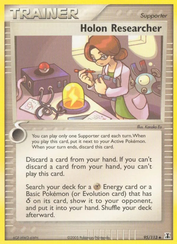 Holon Researcher #95 EX Delta Species Pokemon card