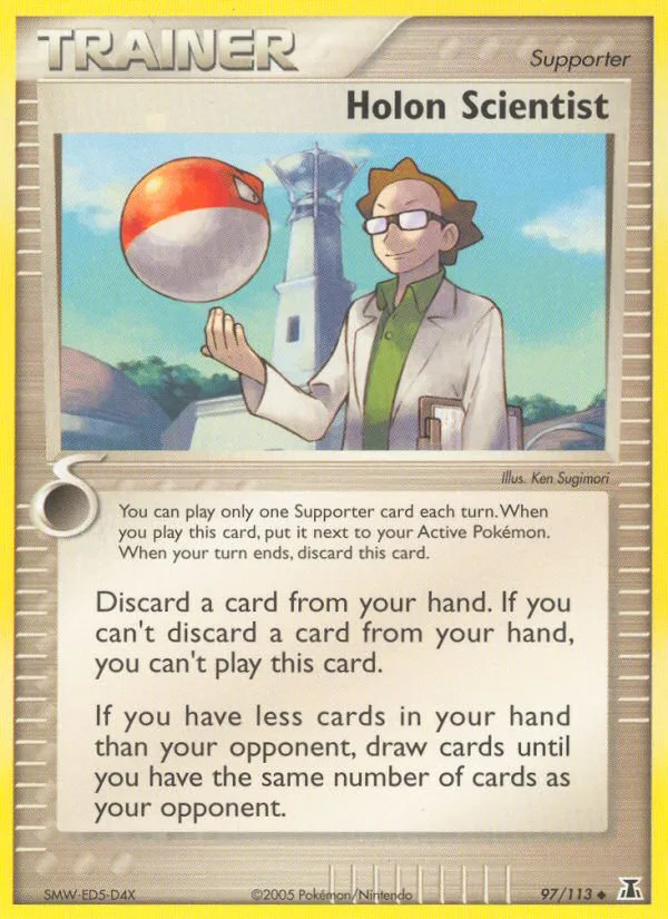 Holon Scientist #97 EX Delta Species Pokemon card