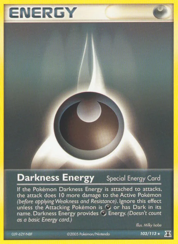 Darkness Energy #103 EX Delta Species Pokemon card