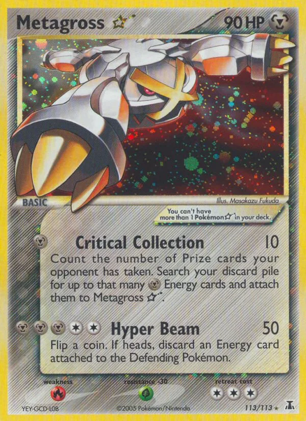 Metagross ★ #113 EX Delta Species Pokemon card