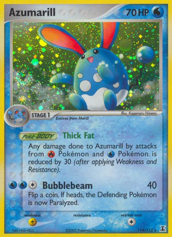 Azumarill #114 EX Delta Species Pokemon card