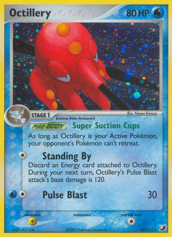 Octillery #10 EX Unseen Forces Pokemon card