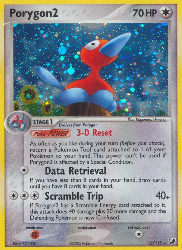Porygon2 #12 EX Unseen Forces Pokemon card