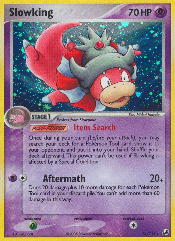 Slowking #14 EX Unseen Forces Pokemon card