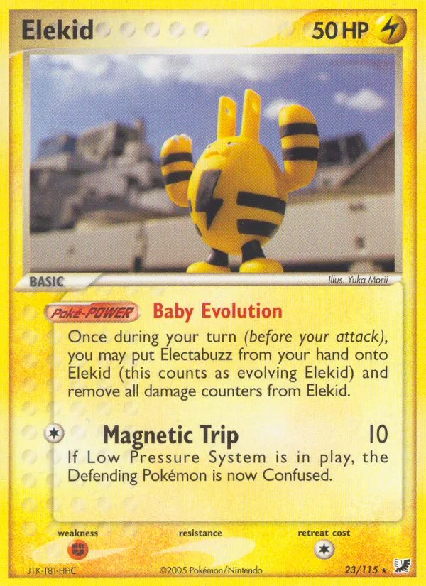 Elekid #23 EX Unseen Forces Pokemon card