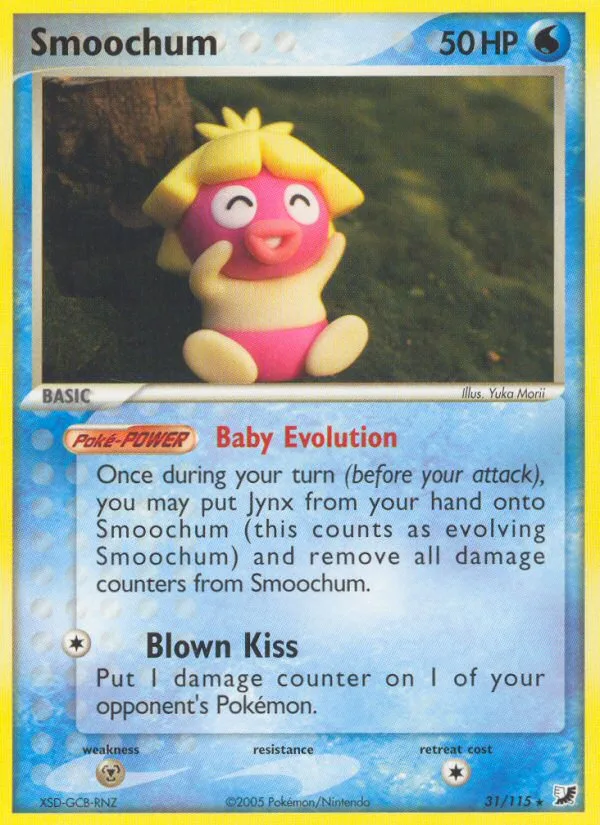 Smoochum #31 EX Unseen Forces Pokemon card