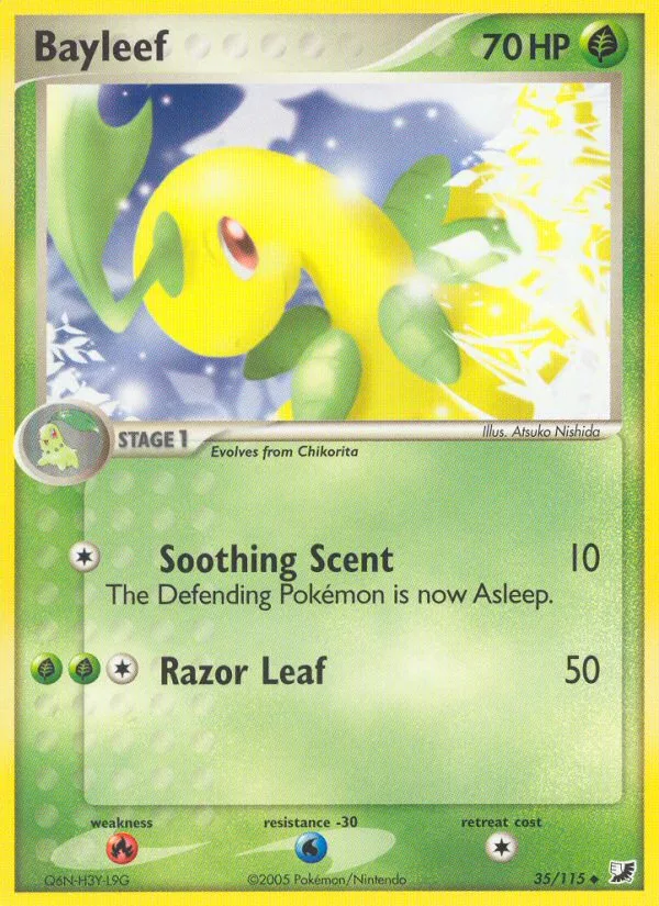 Bayleef #35 EX Unseen Forces Pokemon card