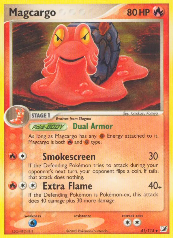 Magcargo EX Unseen Forces card