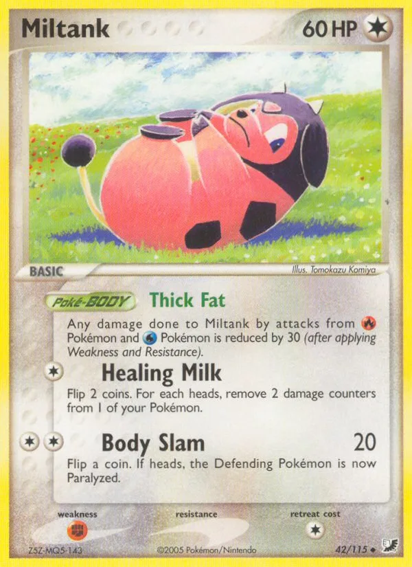 Miltank #42 EX Unseen Forces Pokemon card