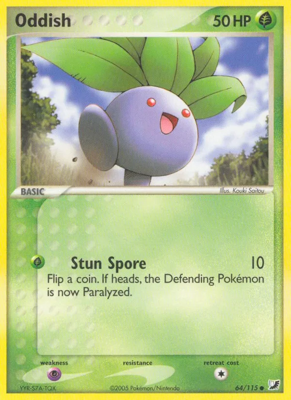 Oddish EX Unseen Forces card