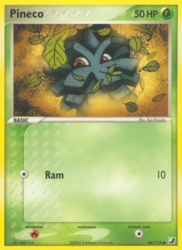 Pineco EX Unseen Forces card