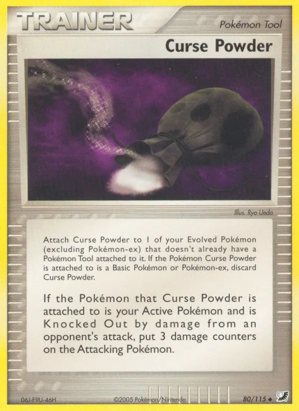Curse Powder #80 EX Unseen Forces Pokemon card