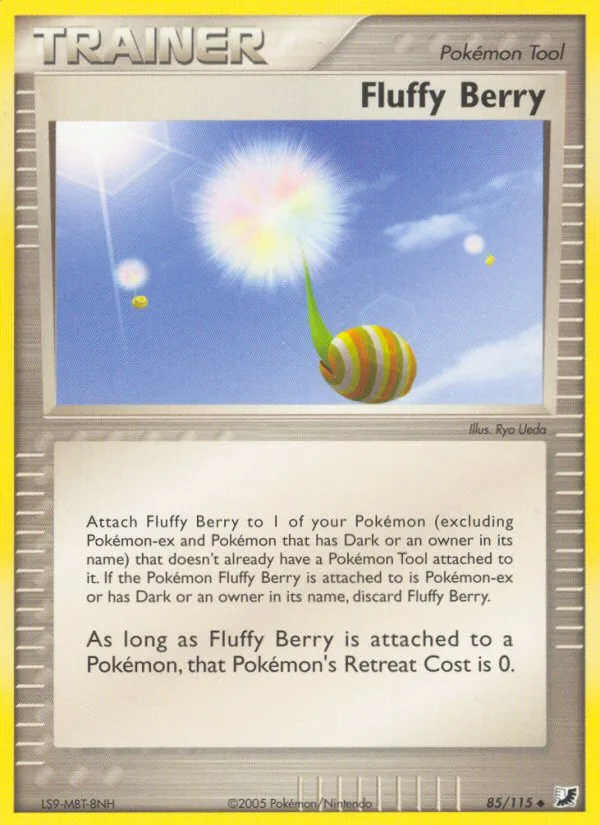 Fluffy Berry #85 EX Unseen Forces Pokemon card