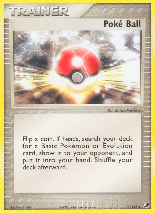 Poké Ball #87 EX Unseen Forces Pokemon card