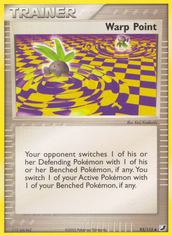 Warp Point #93 EX Unseen Forces Pokemon card