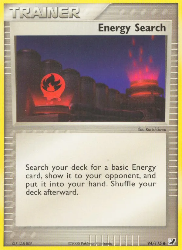 Energy Search EX Unseen Forces card