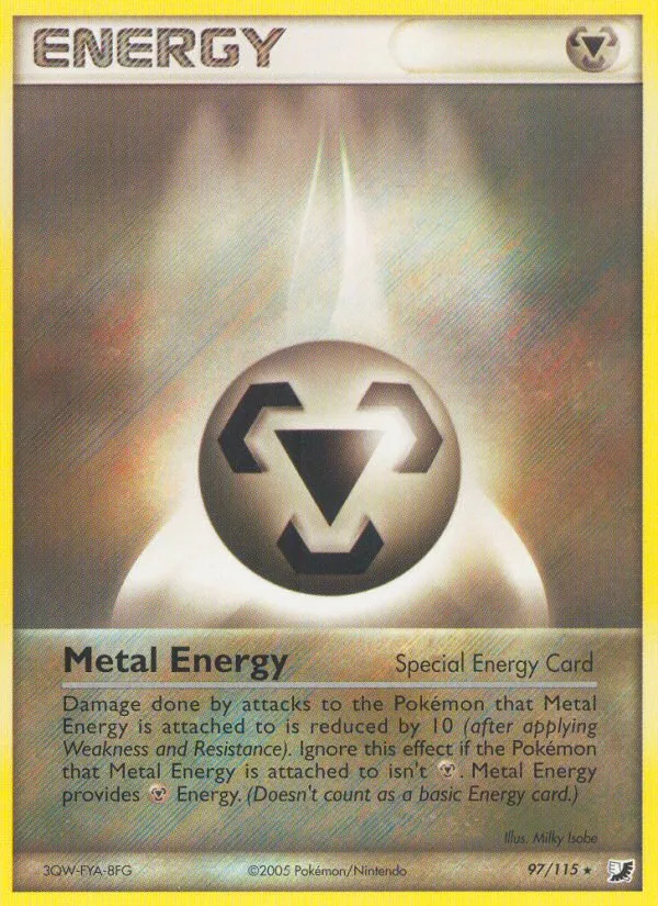 Metal Energy #97 EX Unseen Forces Pokemon card