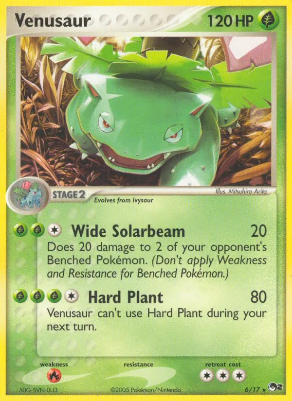 Venusaur #6 POP Series 2 Pokemon card