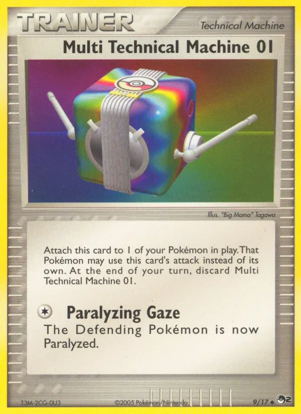Multi Technical Machine 01 #9 POP Series 2 Pokemon card