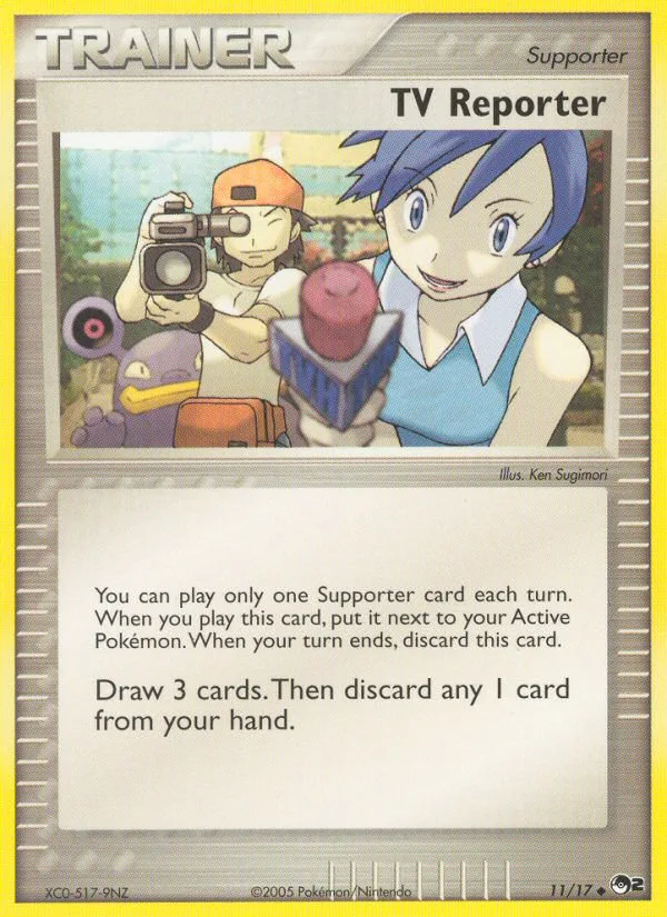 TV Reporter #11 POP Series 2 Pokemon card
