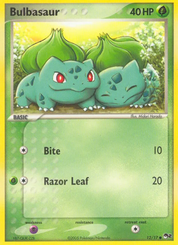 Bulbasaur #12 POP Series 2 Pokemon card