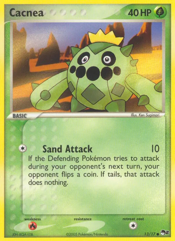 Cacnea #13 POP Series 2 Pokemon card