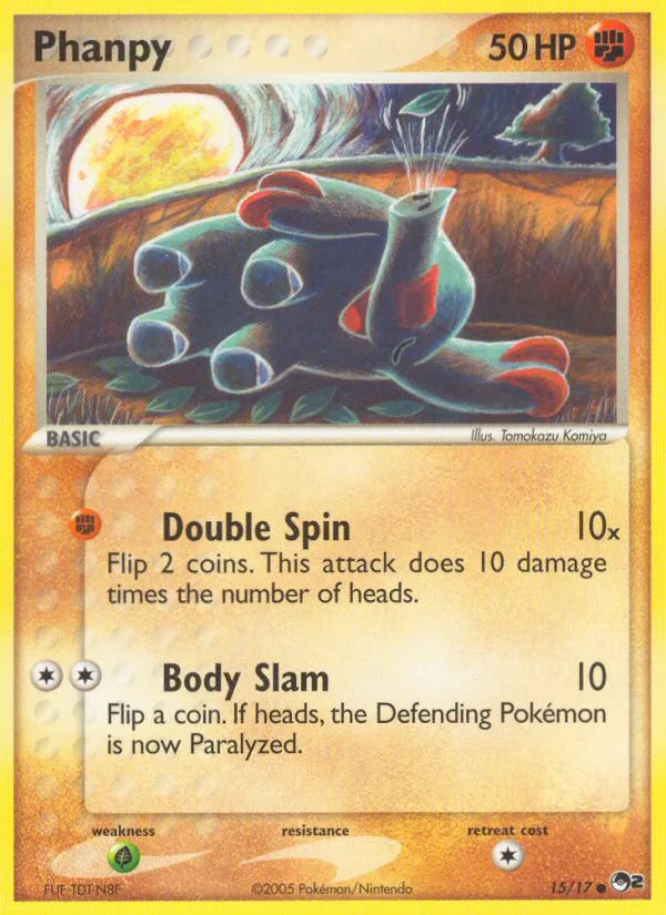 Phanpy #15 POP Series 2 Pokemon card