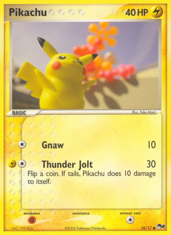 Pikachu #16 POP Series 2 Pokemon card