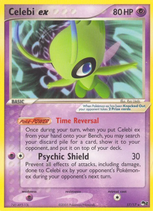 Celebi ex #17 POP Series 2 Pokemon card
