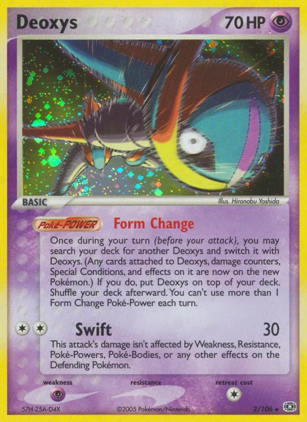 Deoxys #2 EX Emerald Pokemon card