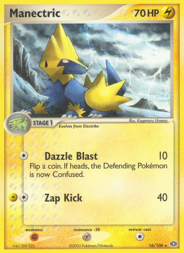Manectric #16 EX Emerald Pokemon card