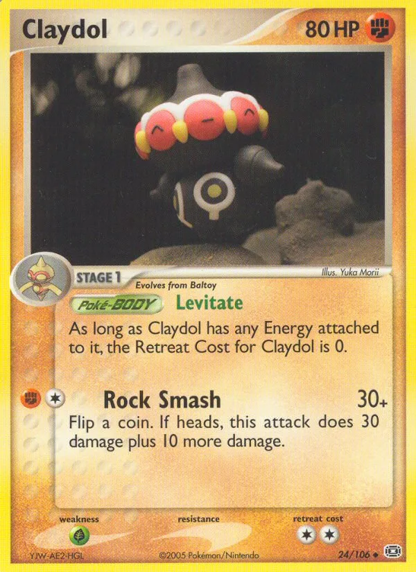 Claydol #24 EX Emerald Pokemon card