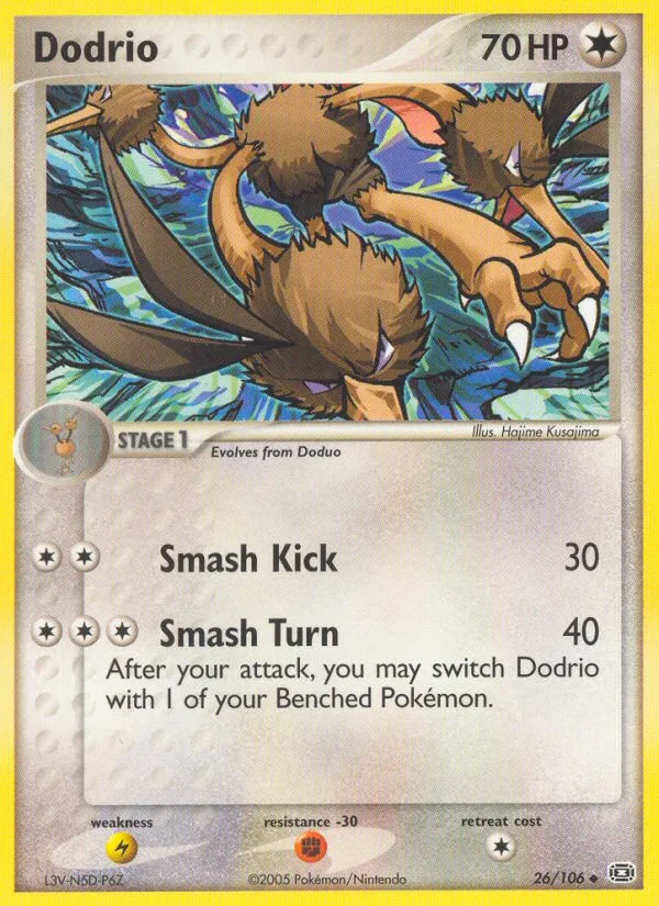 Dodrio #26 EX Emerald Pokemon card