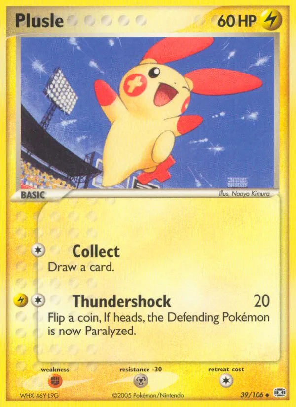 Plusle #39 EX Emerald Pokemon card