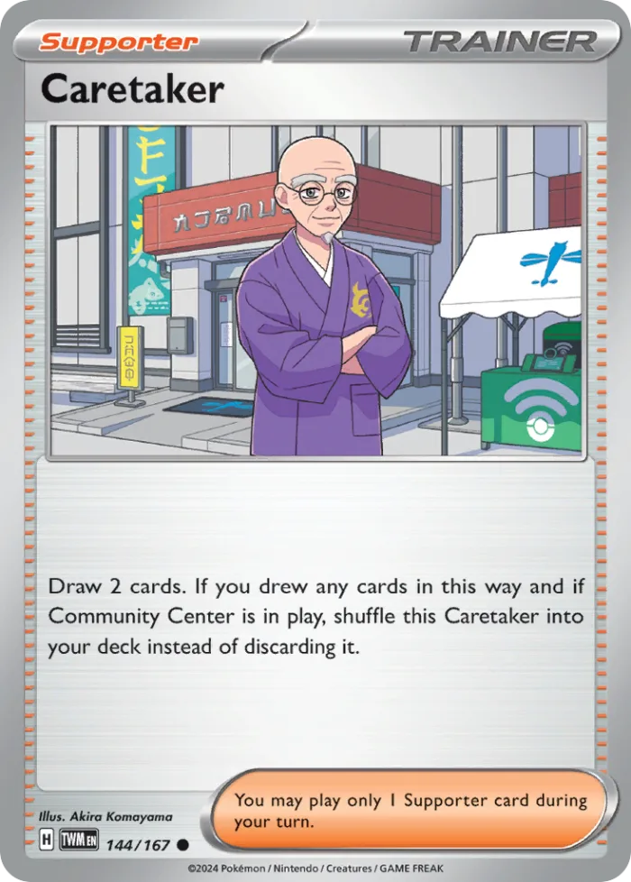 Caretaker #144 Twilight Masquerade Pokemon card