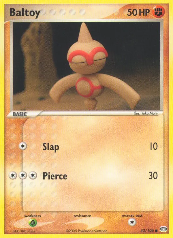 Baltoy #43 EX Emerald Pokemon card
