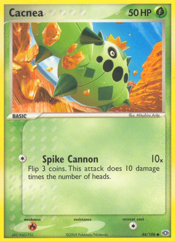 Cacnea #44 EX Emerald Pokemon card