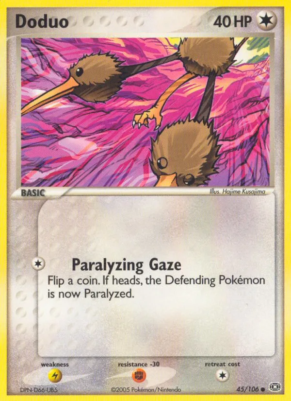 Doduo #45 EX Emerald Pokemon card