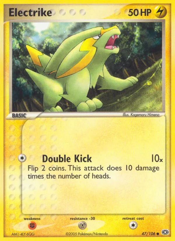Electrike #47 EX Emerald Pokemon card