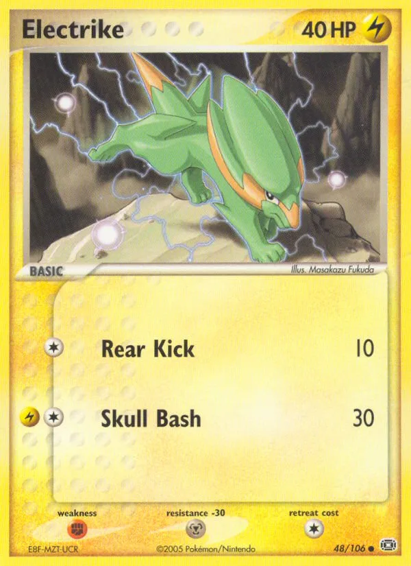 Electrike #48 EX Emerald Pokemon card