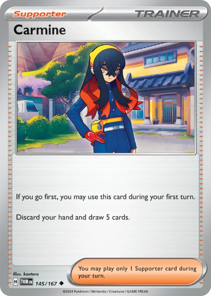 Carmine #145 Twilight Masquerade Pokemon card