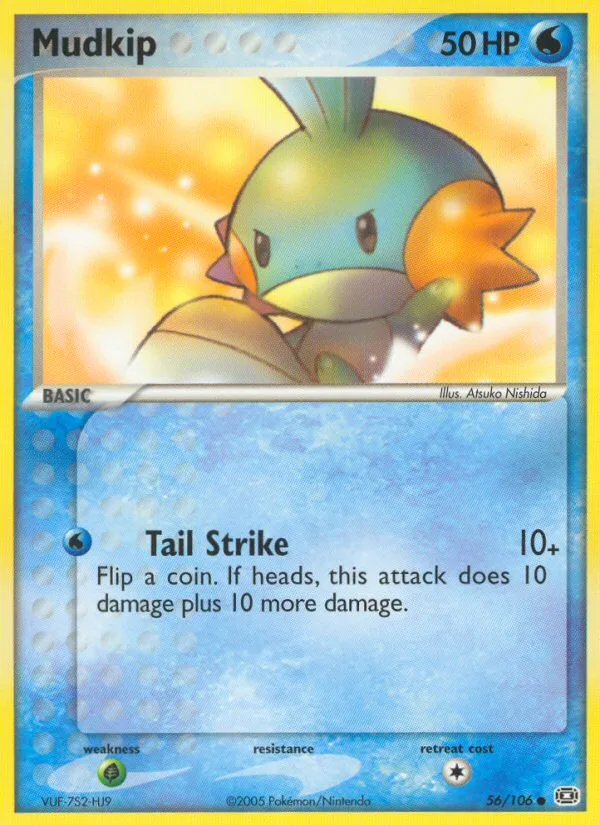 Mudkip #56 EX Emerald Pokemon card