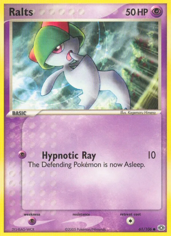 Ralts #61 EX Emerald Pokemon card