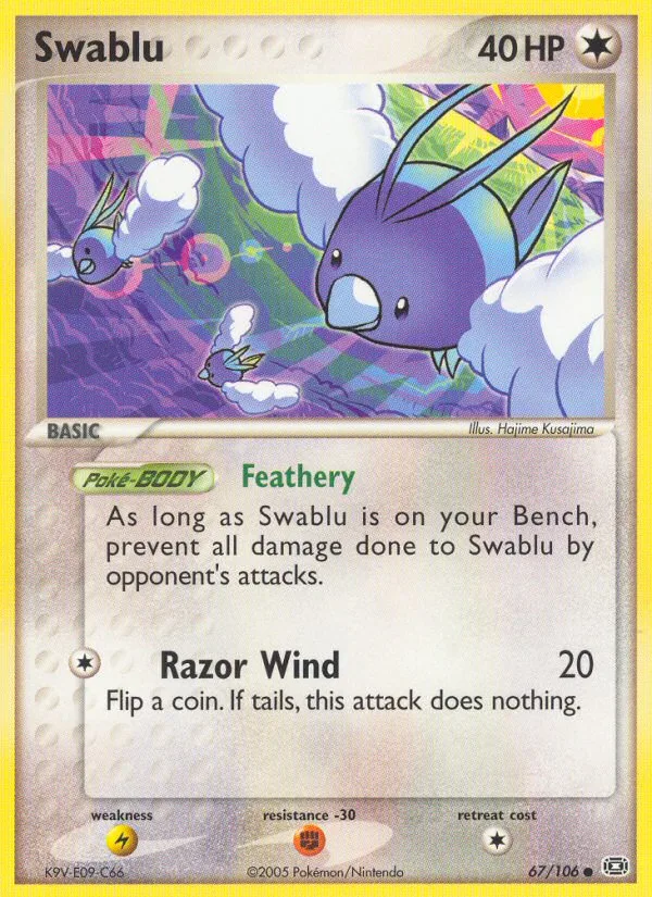 Swablu EX Emerald card