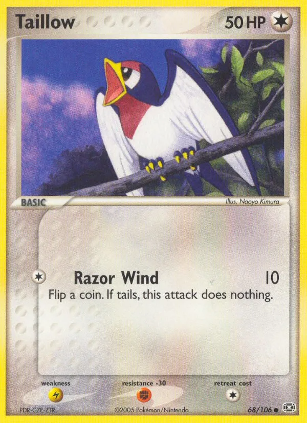 Taillow #68 EX Emerald Pokemon card