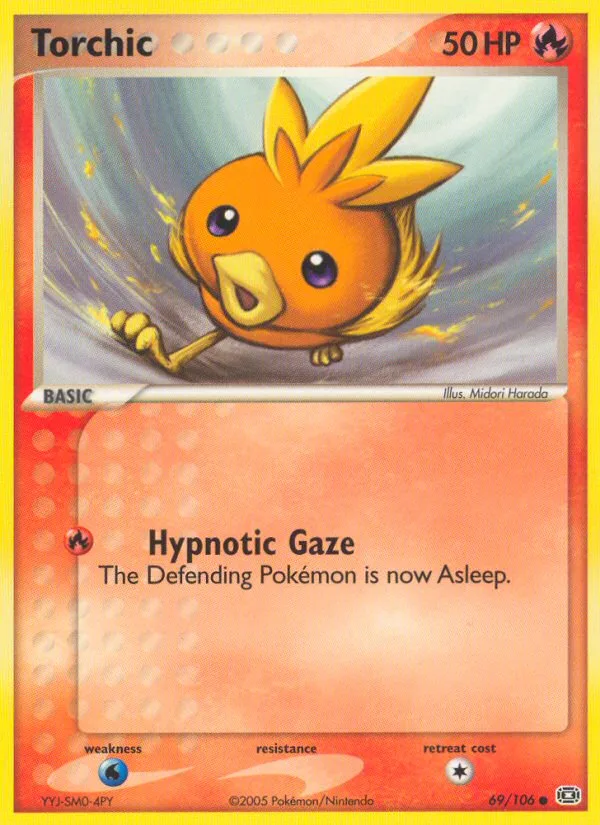 Torchic #69 EX Emerald Pokemon card