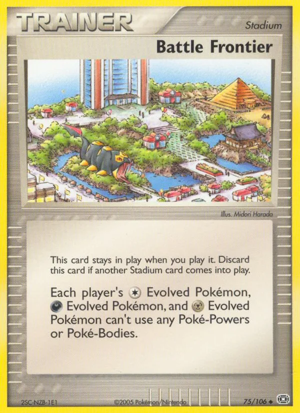 Battle Frontier #75 EX Emerald Pokemon card
