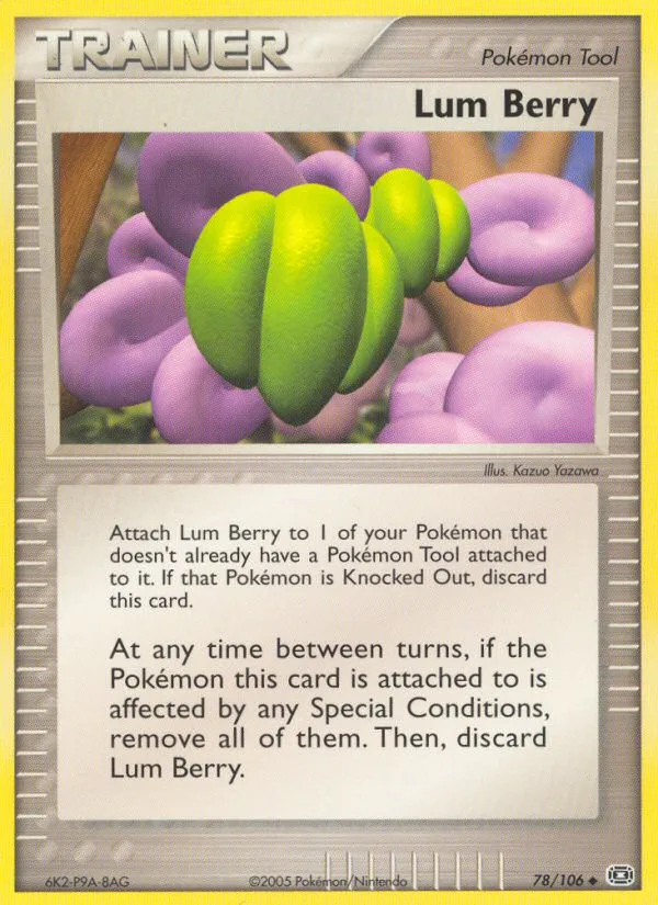 Lum Berry EX Emerald card
